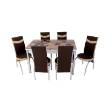 Set masa extensibila cu 6 scaune 2361 - design eleganta si functionalitate 2